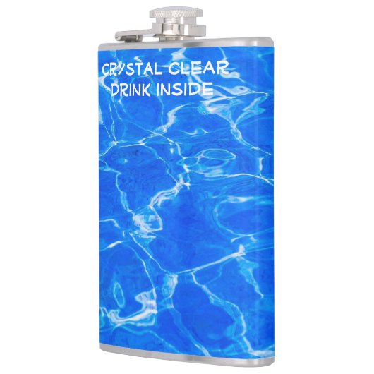 Vers blauw water heupfles (Links)