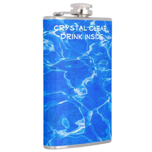 Vers blauw water heupfles (Rechts)