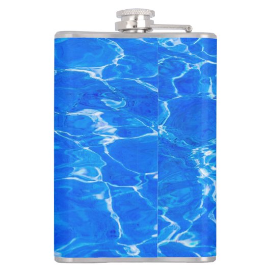 Vers blauw water heupfles (Achterkant)