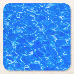 Vers blauw water kartonnen onderzetters