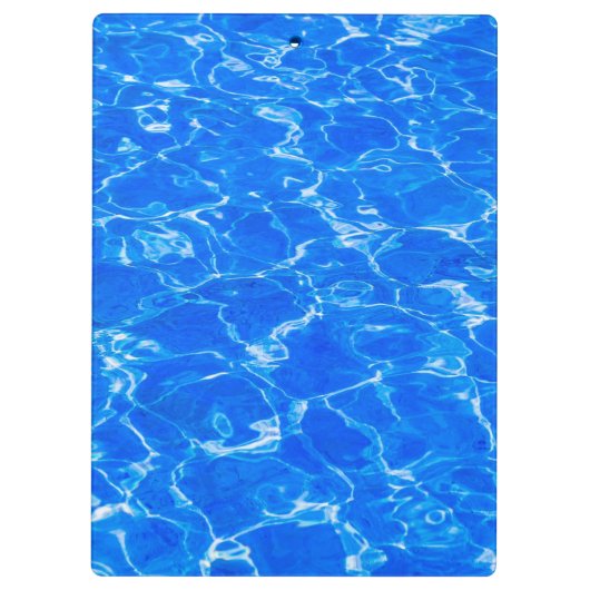 Vers blauw water klembord (Achterkant)