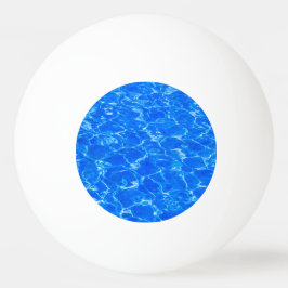 Vers blauw water pingpongbal