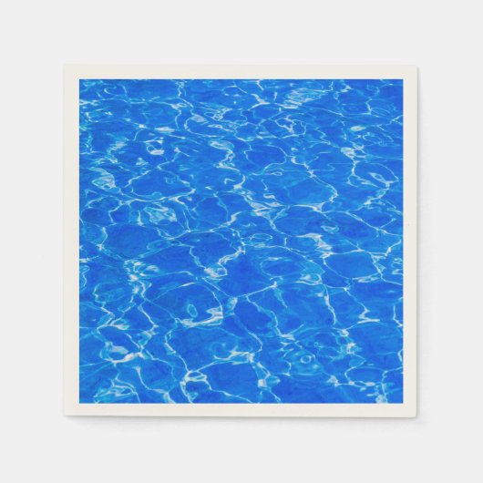 Vers blauw water servetten (Voorkant)