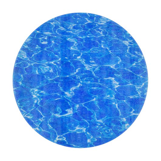 Vers blauw water snijplank (Voorkant)