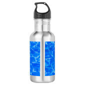 Vers blauw water waterfles  (Achterkant)