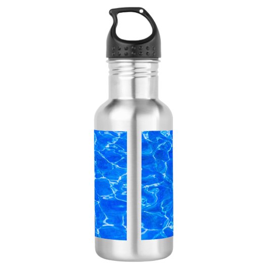 Vers blauw water waterfles  (Achterkant)
