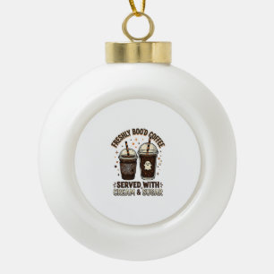 Vers bloed Koffie Halloween Geest Kop Keramische Bal Ornament