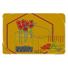 "Vers bloemen maken altijd mijn dag" 4 x 6 magneet