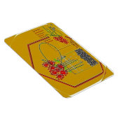 "Vers bloemen maken altijd mijn dag" 4 x 6 magneet (Rechterzijde)