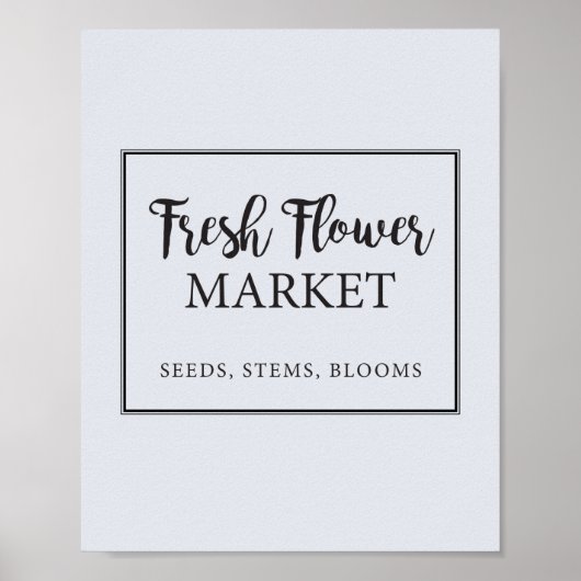 Vers bloemenkoopje poster (Voorkant)