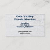 Vers Blueberry hart Visitekaartje (Achterkant)