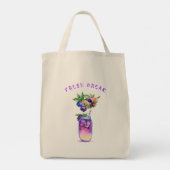 Vers Blueberry Juice Cool Drink Canvas tas (Achterkant)