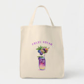 Vers Blueberry Juice Cool Drink Canvas tas (Voorkant)