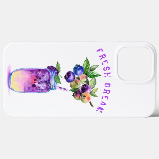 Vers Blueberry Juice Cool Drink iPad Case (Achterkant (horizontaal))