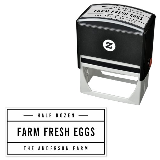 Vers Boerderij, geborduurd Zelfinktende Stempel (In situ)