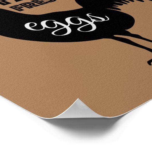 Vers Boerderij uit vrije uitloop Poster (Hoek)