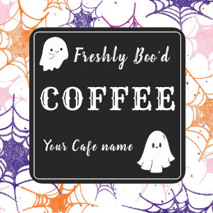 Vers Boo'd Coffee business Custom Sticker