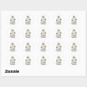 Vers Boo'd | Halloween Schattigee spook Ronde Sticker (Vel)