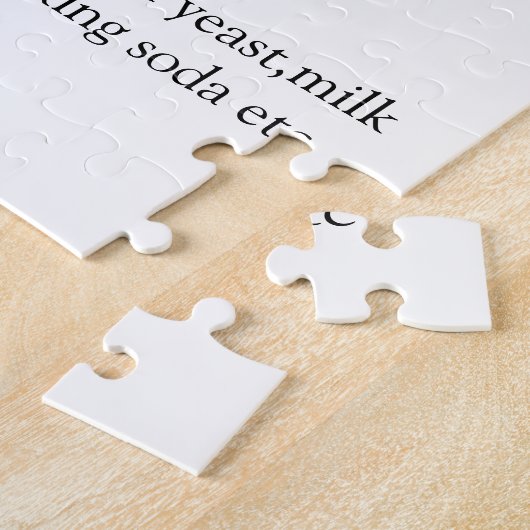Vers brood bakkerij naam ingrediënten Q of code h Legpuzzel (Zijkant)