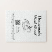 Vers brood bakkerij naam ingrediënten Q of code h Legpuzzel (Horizontaal)