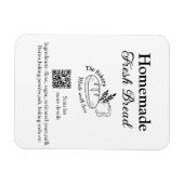 Vers brood bakkerij naam ingrediënten Q of code h Magneet (Horizontaal)