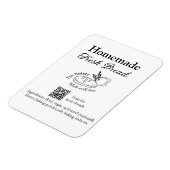 Vers brood bakkerij naam ingrediënten Q of code h Magneet (Linkerzijde)