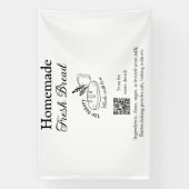 Vers brood bakkerij naam ingrediënten Q of code h Spandoek (Verticaal)