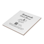 Vers brood bakkerij naam ingrediënten Q of code h Tegeltje (Zijkant)