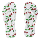 Vers Cherry Seamless Pattern Teenslippers (Voetbed)