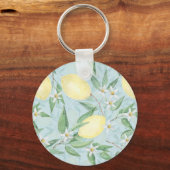 vers citroengeel citrus sleutelhanger (Voorkant)