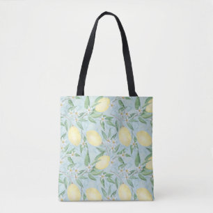 vers citroengeel citrus tote bag
