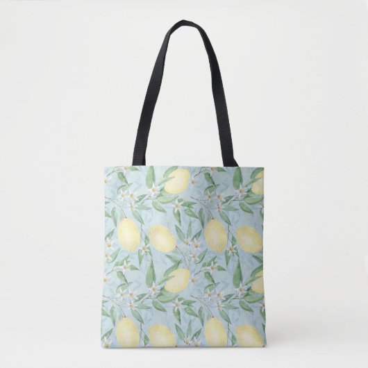 vers citroengeel citrus tote bag (Voorkant)