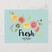 Vers - Citrusvruchten in Waterverf Briefkaart (Voorkant)