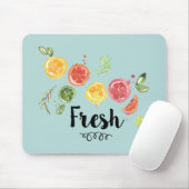 Vers - Citrusvruchten in Waterverf Muismat (Met muis)