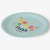 Vers - Citrusvruchten in Waterverf Papieren Bordje (Gekanteld)