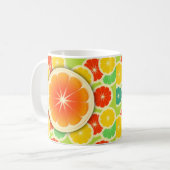 Vers citrusvruchtenontwerp, geschikt om te kleuren koffiemok (Voorkant links)