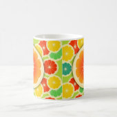 Vers citrusvruchtenontwerp, geschikt om te kleuren koffiemok (Center)
