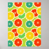Vers citrusvruchtenontwerp, geschikt om te kleuren poster (Voorkant)