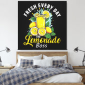 Vers elke dag De limonadebaas Canvas Afdruk (Insitu (Slaapkamer))