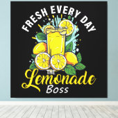 Vers elke dag De limonadebaas Canvas Afdruk (Insitu (Houten vloer))