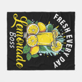 Vers elke dag De limonadebaas Fleece Deken (Voorkant (Horizontaal))
