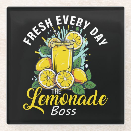 Vers elke dag de limonadebaas glazen onderzetter (Voorkant)