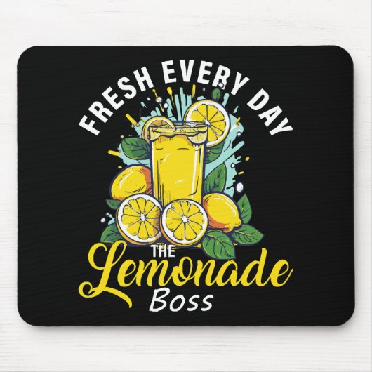 Vers elke dag de limonadebaas muismat (Voorkant)
