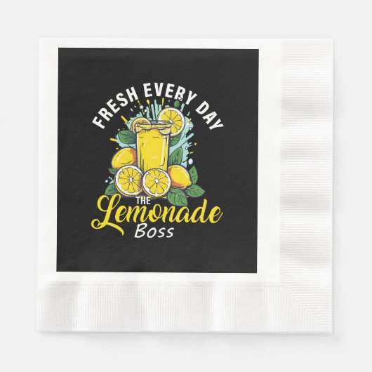 Vers elke dag De limonadebaas Servet (Voorkant)