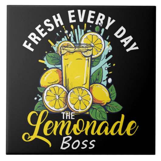 Vers elke dag De limonadebaas Tegeltje (Voorkant)
