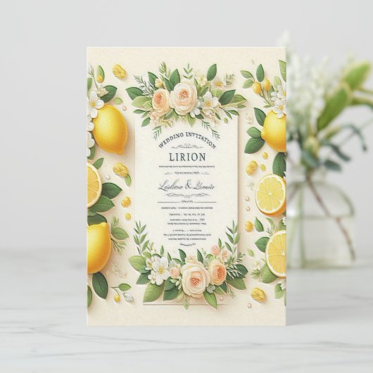 vers en bloemig kaart (Staand voorkant)