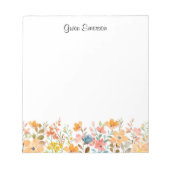 Vers en modern Floral design Notitieblok (Voorkant)