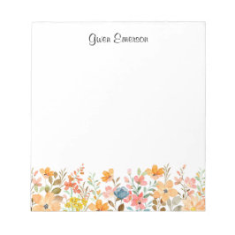 Vers en modern Floral design Notitieblok