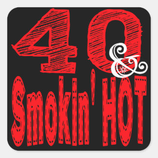 Vers en roken, warm vierkante sticker