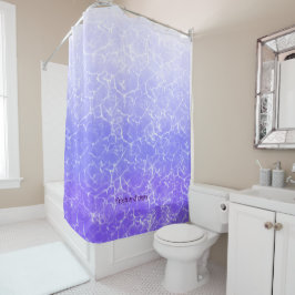 Vers en schoon, helder paars water douchegordijn